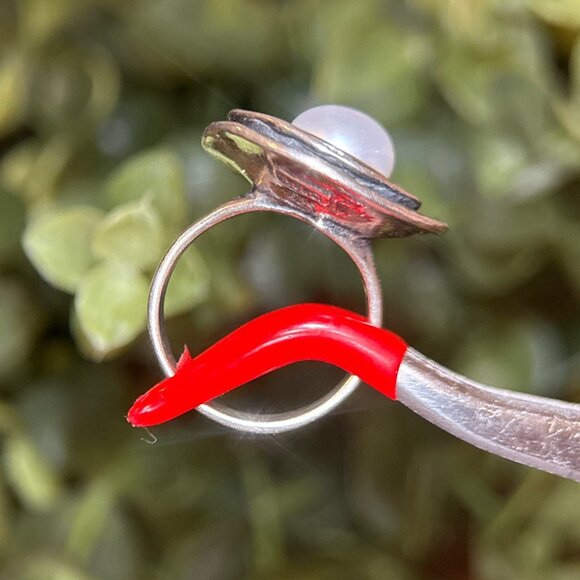 Silpada 925 Flower Pearl Ring - Picture 4 of 10